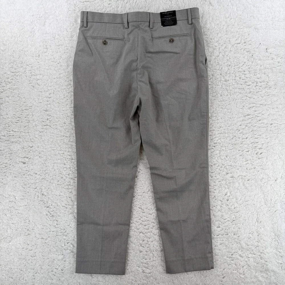 Banana Republic Pants Mens 34x27 Gray Tailored Fit Wrinkle Resistant Altered NWT